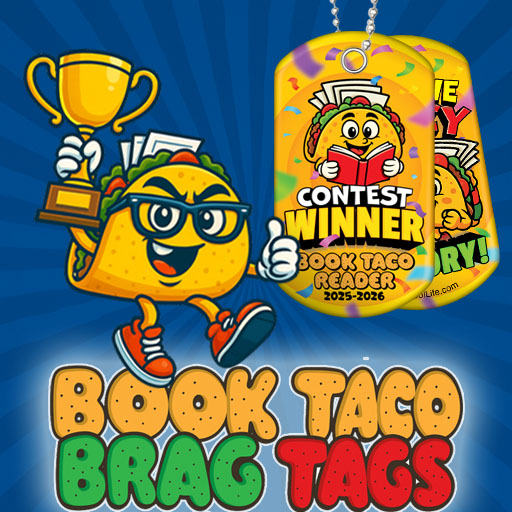 Book Taco Contest Brag Tag